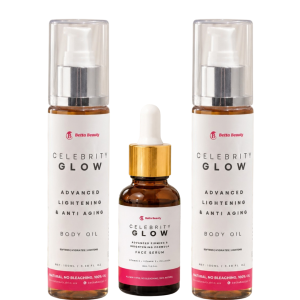 Popular Plan - Celebrity Glow Body Oil (2 Bottles + FREE Collagen Face Serum)